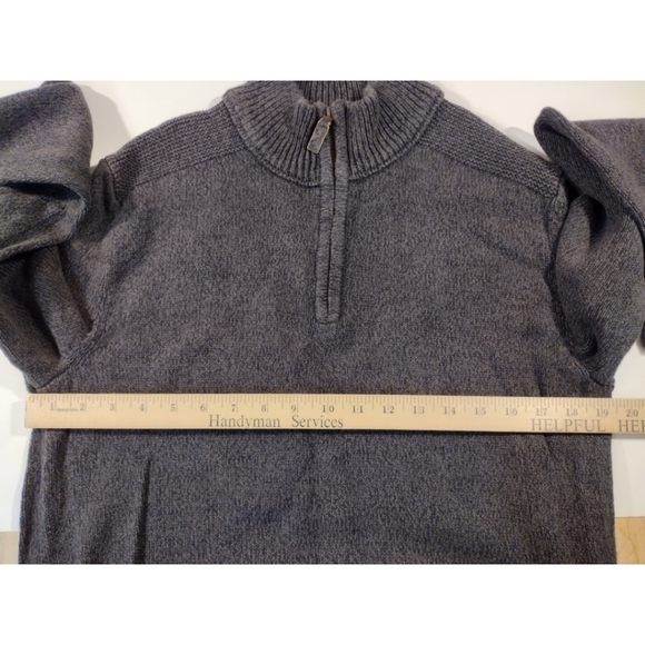 Eddie Bauer 1/4 zip neck long sleeve pullover sweater - Picture 11 of 12